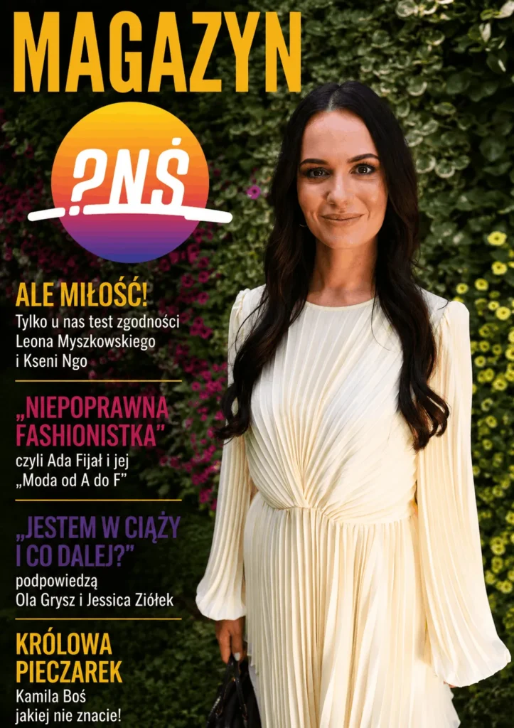 Fotografia AI przedstawiająca uczestniczkę wydarzenia na okładce magazynu lifestyle wygenerowanej przez sztuczną inteligencję